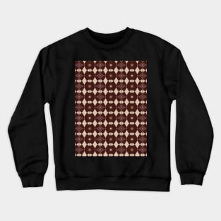 Burgundy Dark Academia Abstract Pattern Crewneck Sweatshirt